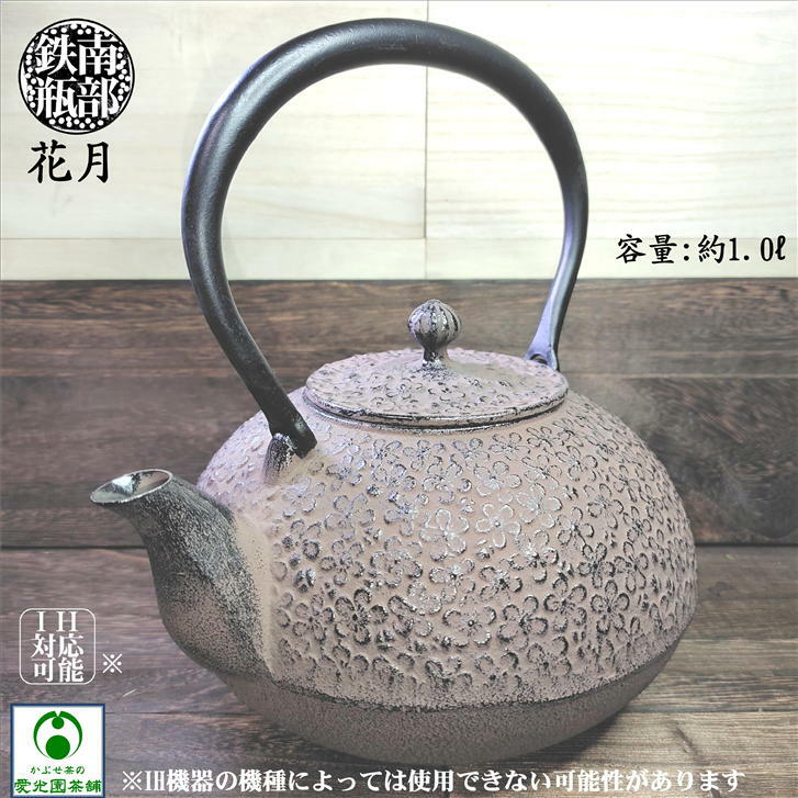 南部鉄器菊唐草紋入　手造り鉄瓶 南部鉄器菊唐草紋入 手造り鉄瓶