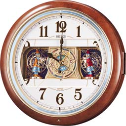 【美品】SEIKO セイコー からくり時計 RE579B 電波時計 Amazon.co.jp: セイコークロック(Seiko Clock) 掛け時計 からくり時計