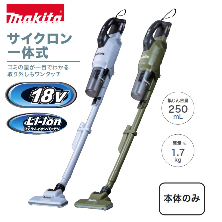 【楽天市場】マキタ コードレス掃除機 充電式クリーナ 紙パック式 