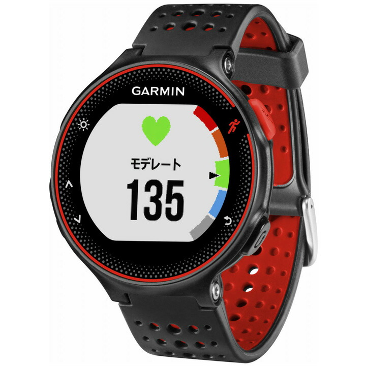 GPSランニングウォッチ ガーミン GARMIN ForeAthlete 235J BlackRed