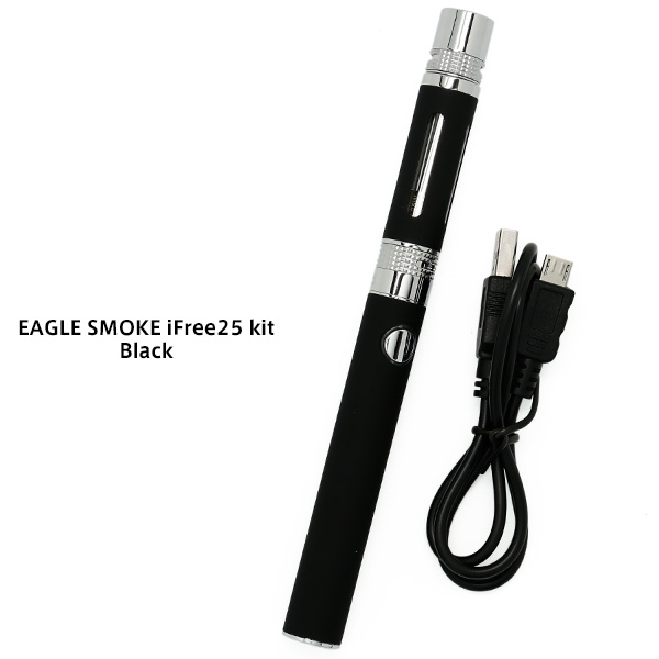 楽天市場 Eagle Smoke イーグルスモーク Ifree25 Kit 電子ベイプ Vape Usb充電器 電子タバコ 爆煙タイプ ブラック Black お取り寄せ ギフトラッピング対応 お取り寄せ カデココ 家電とギフトの専門店
