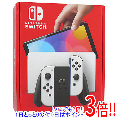 【中古】任天堂 Nintendo Switch 有機ELモデル HEG-S-KAAAA ホワイト Joy-Conいたみ 元箱あり｜エクセラー２号館　店