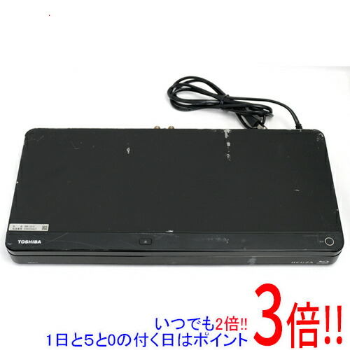 【中古】東芝 ブルーレイディスクレコーダ DBR-Z610 500GB 遠隔操作なし