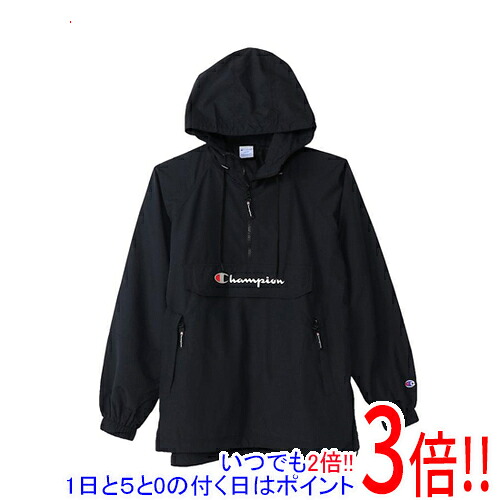 CHAMPION チャンピオン L サイズ アノラックパーカー C3-R603 ブラック｜エクセラー２号館　店