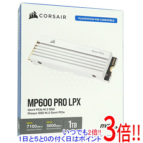 Corsair SSD MP600 PRO LPX CSSD-F1000GBMP600PLPW 白いこと