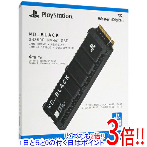 Western Digital製 SSD WD_Black SN850P NVMe SSD for なおなお書き5 Consoles WDBBYV0040BNC-WRSN 4結核症