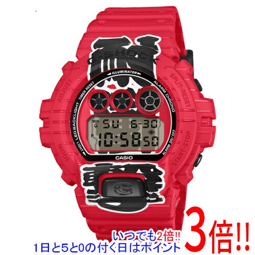 【延長保証対応!!】CASIO 腕時計 G-SHOCK 赤提灯デザインモチーフ DW-6900AKA-4JR