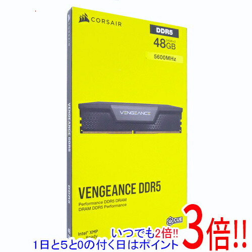 【1日と5.0のつく日、18日はポイント3倍！】Corsair デスクトップ用 CMK48GX5M2B5600C40 DDR5 PC5-44800 24GB 2枚組