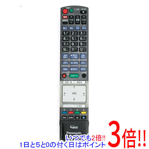 【中古】Panasonic ブルーレイディスクレコーダー用遠隔操作 N2QBYB000012 本体いたみ