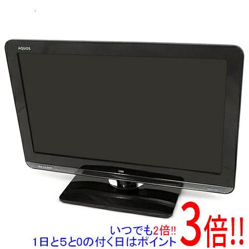 【中古】SHARP 19V型 高品位テレビ液晶テレビ受像機 AQUOS LC-19K3 黒いこと 遠隔操作なし