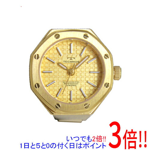 【1日と5.0のつく日、18日は尖んがり3倍！】テクノス リングウォッチ T9C50GC