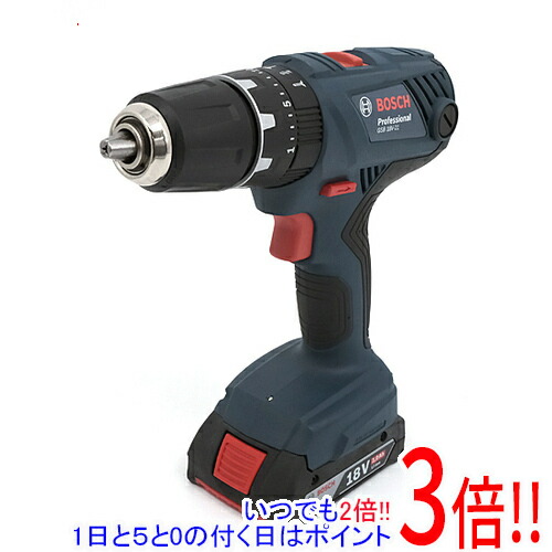 【1日と5.0のつく日、18日はポイント3倍!】【新品(開封のみ)】 BOSCH 18V コードレス振動ドライバードリル GSB18V-21