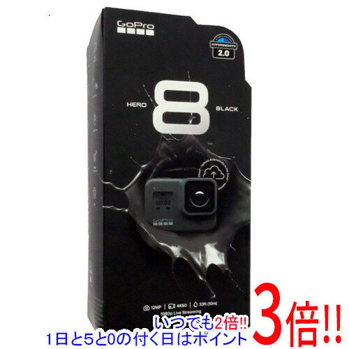 【中古】GoPro ウェアラブルカメラ HERO8 BLACK CHDHX-802-FW 未当てはめる