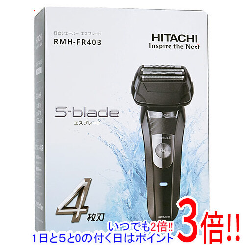 【取りひろげる引きうける相応う!!】HITACHI 往復式メンズ電気カミソリ S-BLADE RMH-FR40B-B 黒いこと