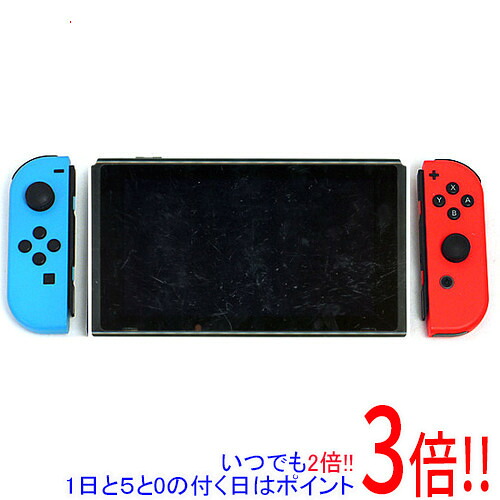 【中古】任天堂 Nintendo Switch バッテリー拡張モデル HAD-S-KABAA ネオンブルー・ネオンレッド 本体・Joy-Conのみ 本体・液晶画面いたみ｜エクセラー２号館　店