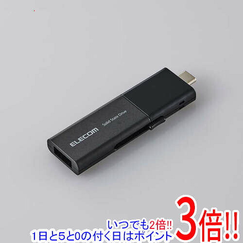 【延長保証対応!!】ELECOM 外付けポータブルSSD ESD-EWB0250GBKR ブラック 250GB｜エクセラー２号館　店