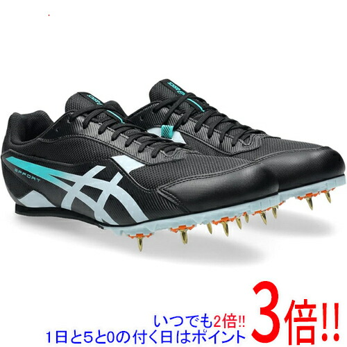 【1日と5.0のつく日、18日はポイント3倍！】asics アシックス 27.0cm 陸上シューズ スパイク EFFORT 14 1093A264 ブラック/クール グレー