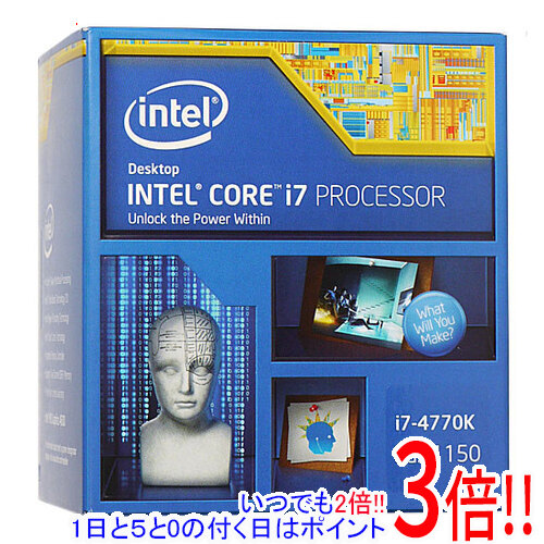 【中古】Core i7 4770K Haswell 3.5GHz LGA1150 SR147 元箱あり