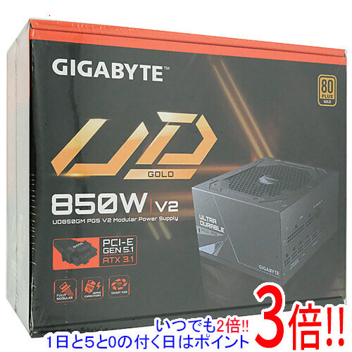 GIGABYTE 電源ユニット UD850GM PG5 V2 GP-UD850GM PG5 V2 850W 黒｜エクセラー２号館　店
