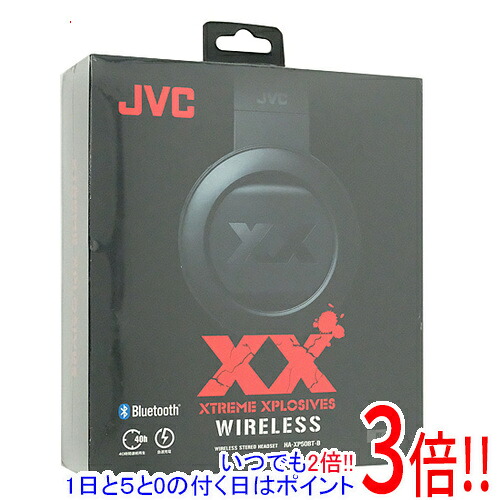 【延長保証対応!!】JVC ワイヤレスステレオヘッドセット ワイヤレスヘッドホン XX HA-XP50BT-B ブラック｜エクセラー２号館　店