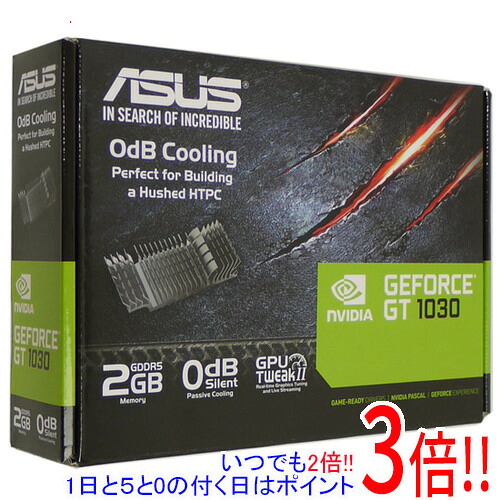 【1日と5.0のつく日、18日はポイント3倍！】【中古】ASUSグラボ GT1030-SL-2G-BRK PCIExp 2GB 元箱あり