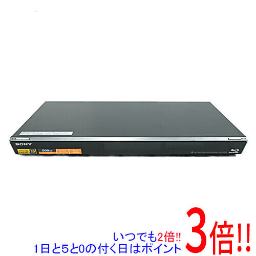 【1日と5.0のつく日、18日はポイント3倍！】【中古】SONY ブルーレイディスクレコーダー BDZ-E500/B リモコンなし