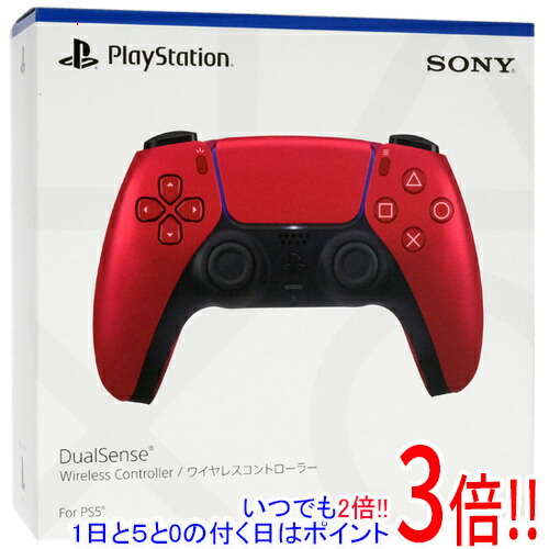 【1日と5.0のつく日、18日はポイント3倍！】SONY ワイヤレスコントローラー DualSense CFI-ZCT1J07 ヴォルカニック レッド