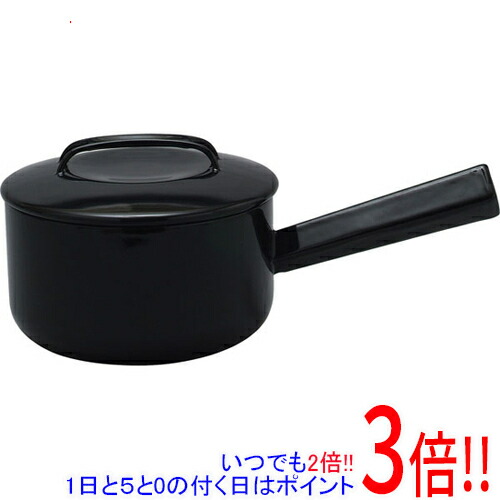 【1日と5.0のつく日、18日はポイント3倍！】野田琺瑯 NOMAKU ソースパン 17cm NOM-17NBK ブラック