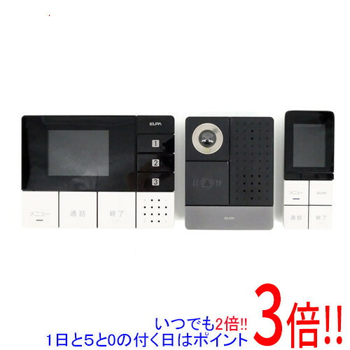 【1日と5.0のつく日、18日はポイント3倍！】【中古】ELPA ワイヤレステレビドアホン DHS-TMP2320 子機用バッテリーなし
