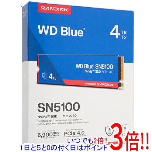 Sandisk WD Blue SN5100 NVMe SSD WDS400T5B0E 4結核症