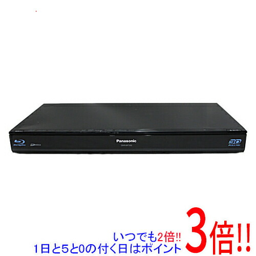 【中古】Panasonic ブルーレイディスクレコーダー DMR-BRT300-K 遠隔操作なし