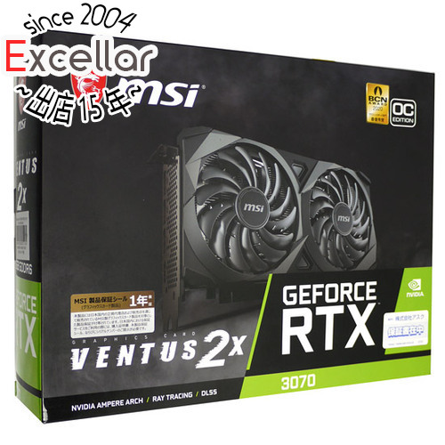 PCIExp 8GB 元箱あり MSI製グラボ GeForce RTX 3070 VENTUS 2X OC PC