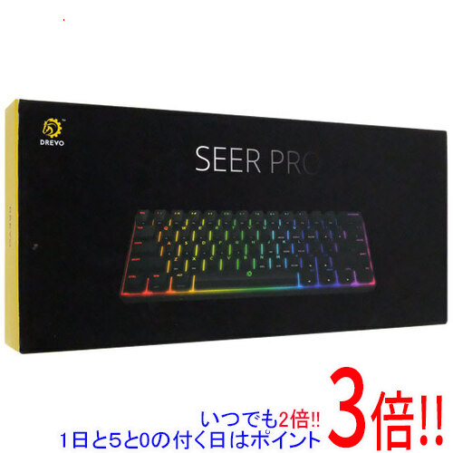 【1日と5.0のつく日、18日はポイント3倍！】【新品(開封のみ)】 DREVO テンキーレス メカニカルキーボード 青軸 英語配列 ホワイト Seer PRO