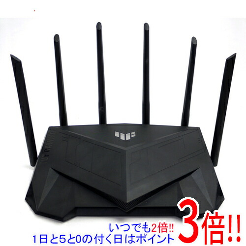 【1日と5.0のつく日、18日はポイント3倍！】【中古】ASUS WiFi 6 対応 デュアルバンド ゲーミングWi-Fi無線ルーター TUF-AX5400