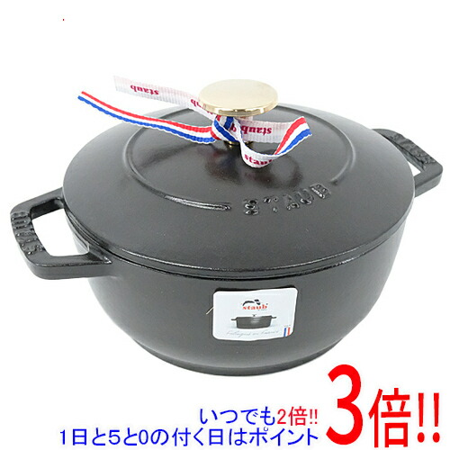 ストウブ 鍋 Wa-NABE 18糎 40501-005 黒いこと
