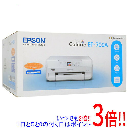 【中古】EPSON製 マルチフォトカラリオ EP-709A 練りあわせる機 未当て嵌める