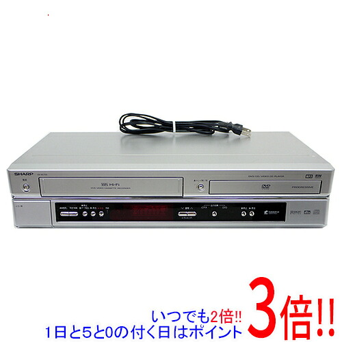 【中古】SHARP ビデオ一体型DVDプレーヤー DV-NC750 リモコン付き リモコン電池カバーなし・リモコンいたみ|エクセラー2号館 店