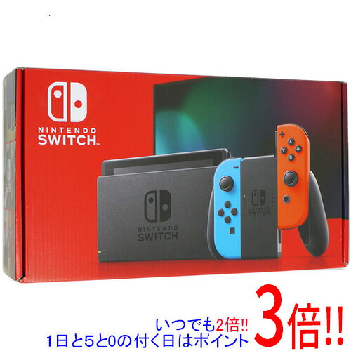 【中古】任天堂 Nintendo Switch バッテリー拡張モデル HAD-S-KABAA ネオンブルー・ネオンレッド 本体・液晶画面いたみ 元箱あり｜エクセラー２号館　店