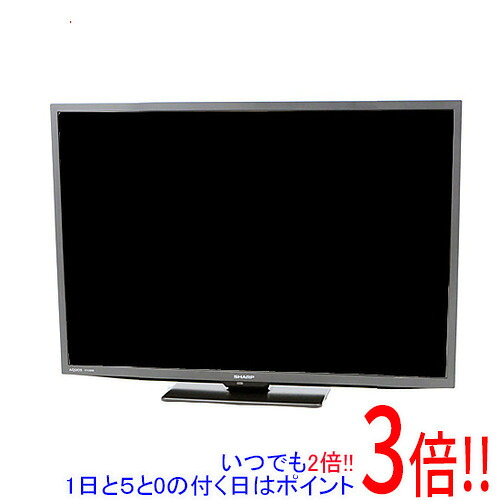 【1日と5.0のつく日、18日はポイント3倍!】【中古】SHARP 24V型 液晶テレビ AQUOS 2T-C24DE-B ブラック リモコンなし