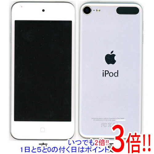 【中古】Apple 第6時人 iPod touch MKHJ2J/A しろがね色/64GB 本体のみ 液晶画面いたみ