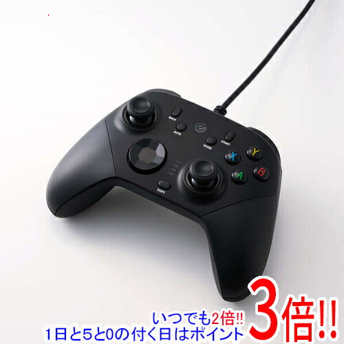 【1日と5.0のつく日、18日はポイント3倍！】ELECOM GAMING ホールエフェクト/背面ボタン搭載有線アドバンスドゲームパッド JC-GP60XVBK ブラック