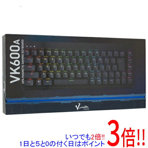 【1日と5.0のつく日、18日はポイント3倍！】ELECOM ゲーミングキーボード V custom TK-VK600ABK ブラック