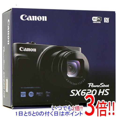 【中古】Canon製 PowerShot SX620 HS 赤いこと 2020万絵素 元箱あり