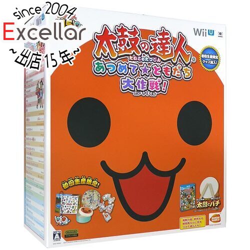 楽天市場 中古 太鼓の達人 あつめて ともだち 大作戦 太鼓とバチ 1セット同梱版 Wii U エクセラー２号館 楽天市場店