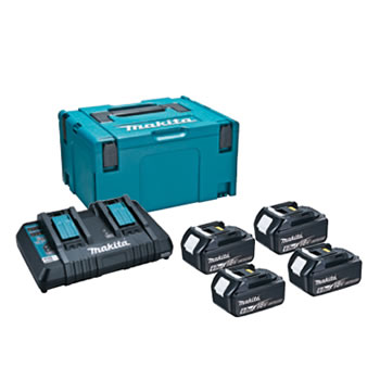 マキタ【makita】パワーソースキット2 A-67094★【BL1860B×4本・DC18RD・マック容器に並べる印字機3】