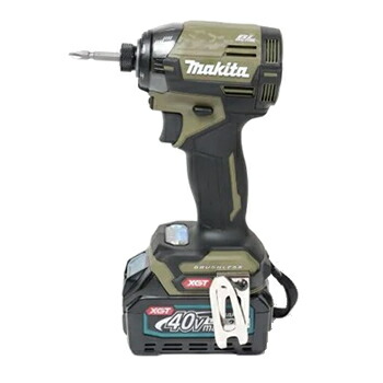【4/15限定★抽選で2人に1人最大100%ポイントバック！要エントリー】マキタ【makita】40Vmax2.5Ah 充電式インパクトドライバ（オリーブ） TD002GRDXO★【電池2個・充電器・ケース付き】