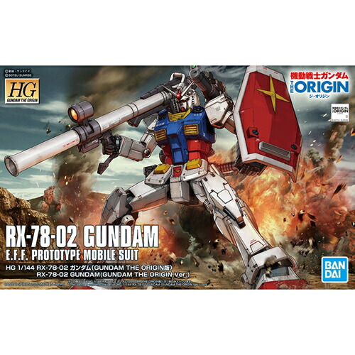 BANDAI SPIRITS【ガンプラ】HG 1／144 RX-78-2 ガンダム GUNDAM THE ORIGIN版 機動戦士ガンダム H-4573102589293画像
