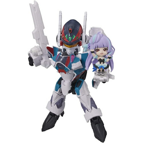 【11/25限定★抽選で2人に1人最大100%ポイントバック！要エントリー】BANDAI SPIRITS【フィギュア】TINY SESSION VF-31S ジークフリード (アラド・メルダース機) with 美雲・ギンヌメール マクロスΔ H-4573102649713画像