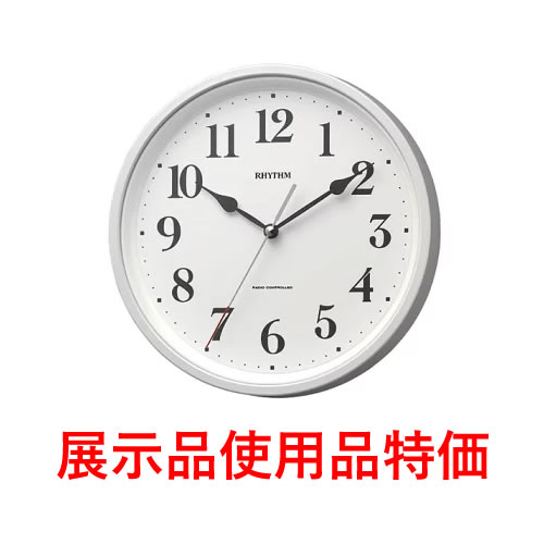 楽天市場】リズム【展示品使用品処分アウトレット特価】電波掛け時計