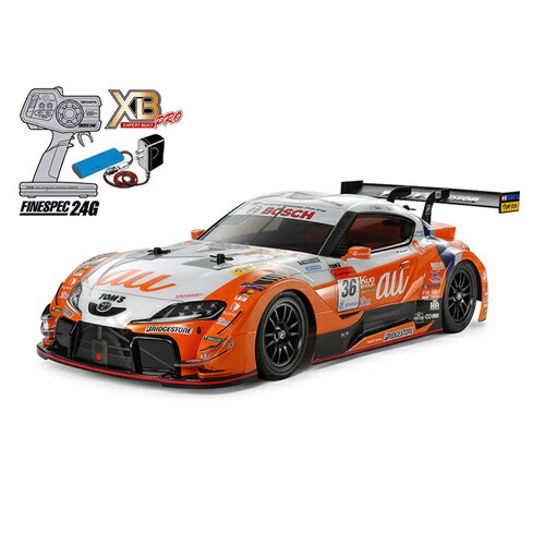 タミヤ【XBシリーズ(完成モデル)No234】1／10RC XB au TOM’S GR Supra(TT-02シャーシ) H-4950344579341【57934】